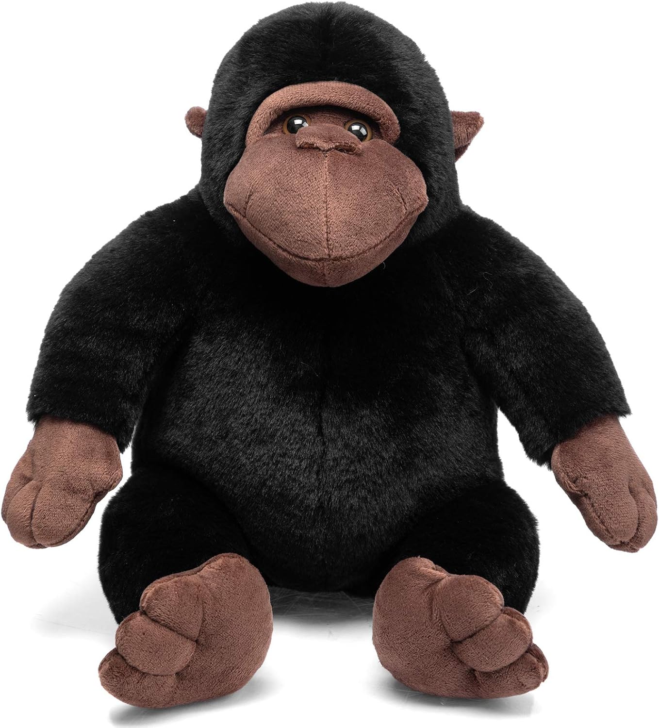 HollyHOME Plush Chimp Stuffed Animal Stuffed Gorilla Plush Toy Gift for Kids 10 Inch