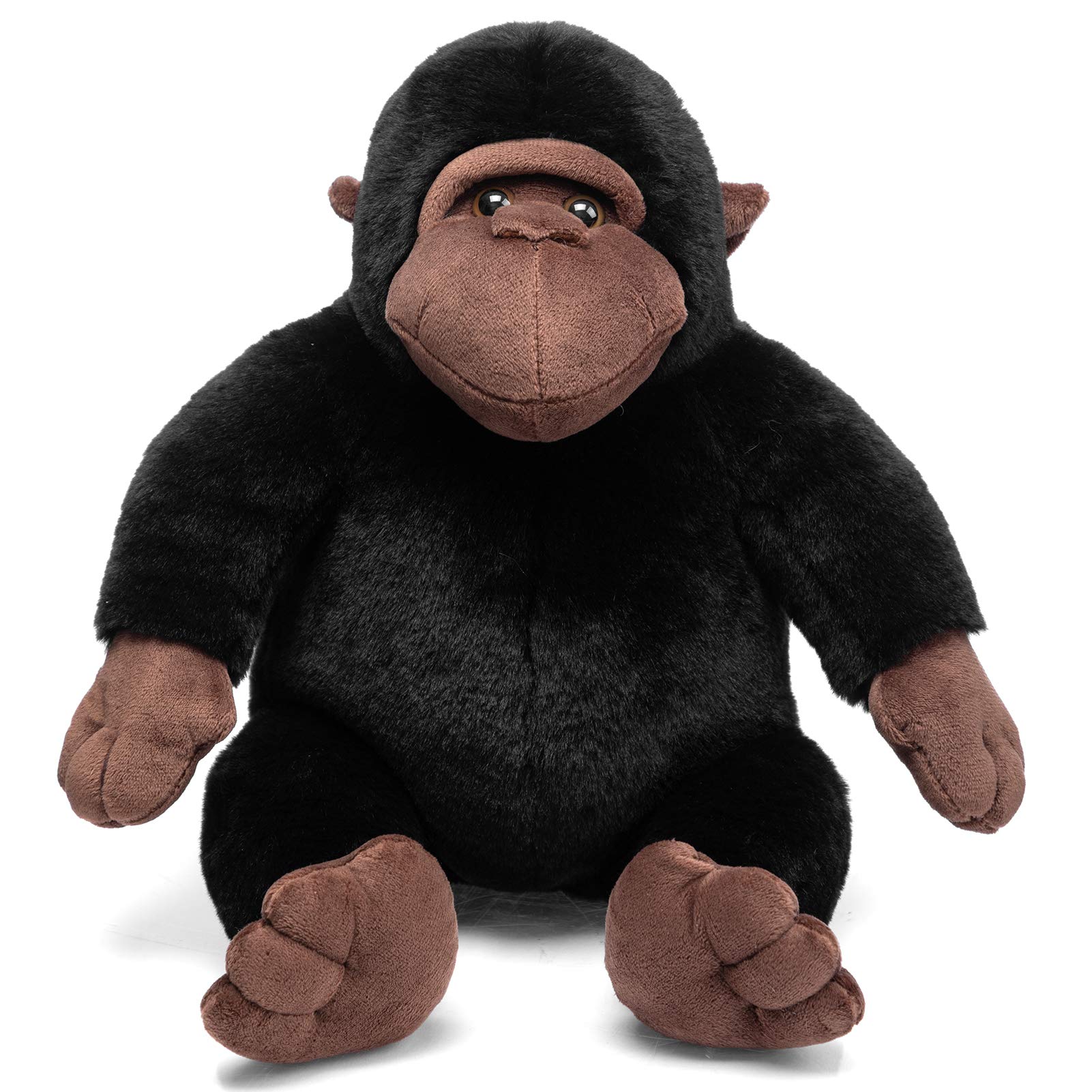 HollyHOME Plush Chimp Stuffed Animal Stuffed Gorilla Plush Toy Gift for Kids 10 Inch