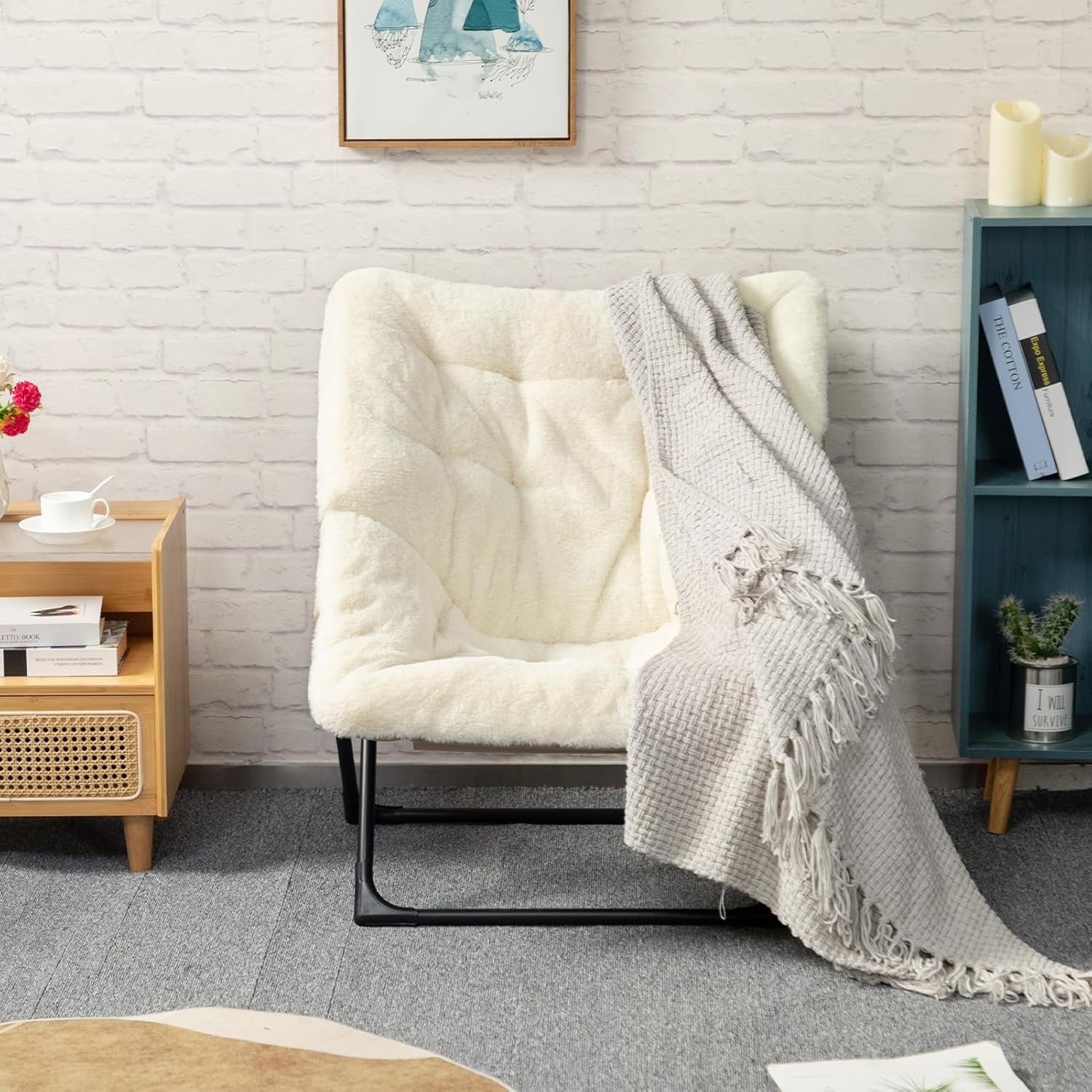 HollyHOME X-Large Colorful Saucer Chair