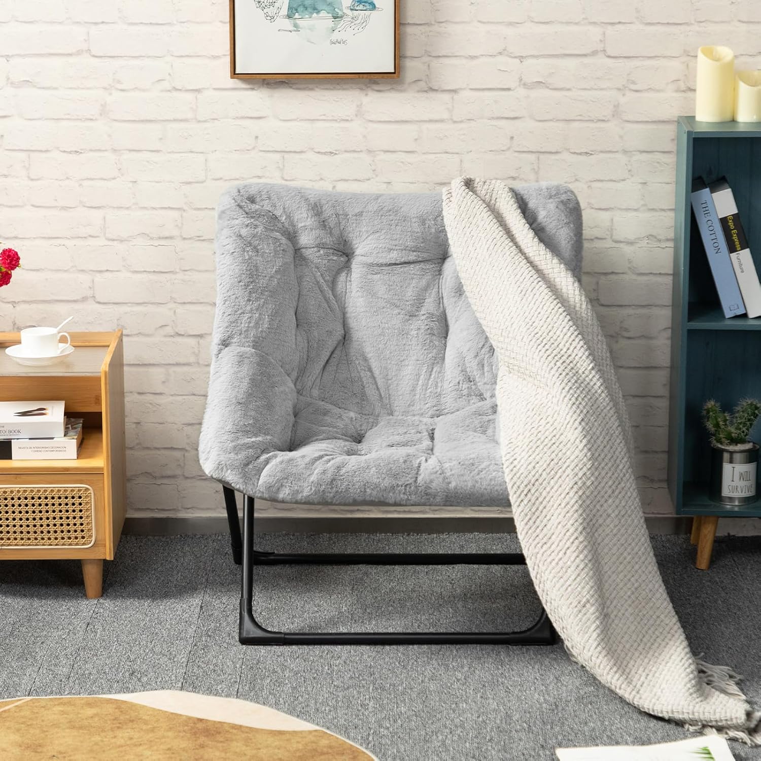 HollyHOME X-Large Colorful Saucer Chair