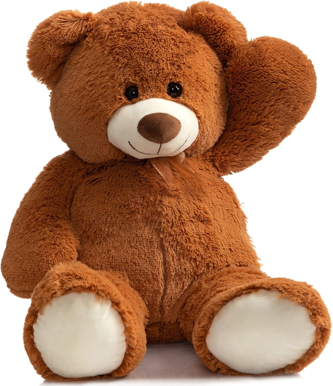 HollyHOME Big Teddy Bear Large Teddy Bear Stuffed Animal Birthday Valentines Day Plush for Kids and Girlfriend 36 inch Brown