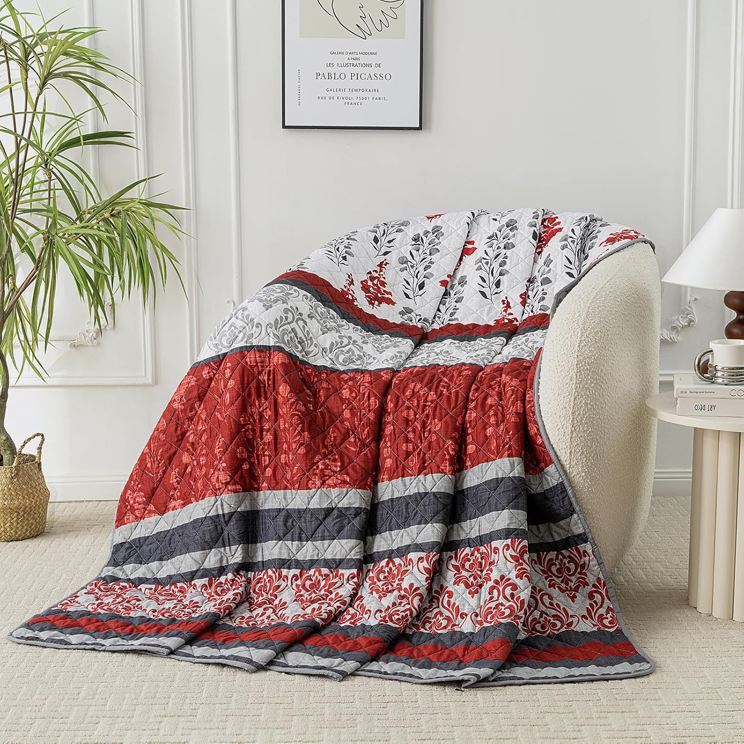 3 Pieces Full/Queen Size Quilt Sets